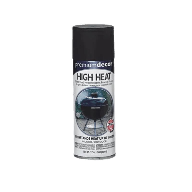 EASYCARE Premium Decor High-Heat Flat Black Spray Paint 12 oz. | Gilford Hardware 