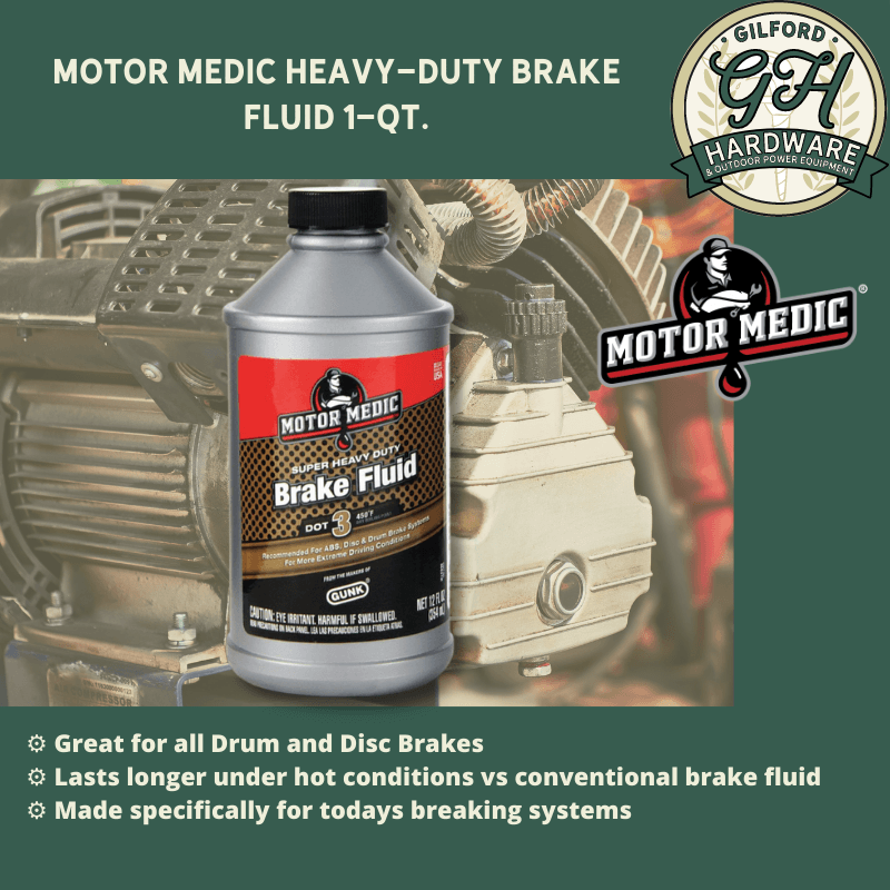 Motor Medic Heavy-Duty Brake Fluid 1 qt. | Gilford Hardware 