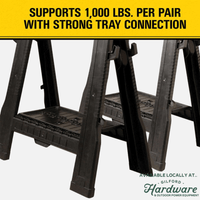 Thumbnail for Stanley Portable Folding Sawhorse 2-Pack. | Saw Horses | Gilford Hardware & Outdoor Power Equipment