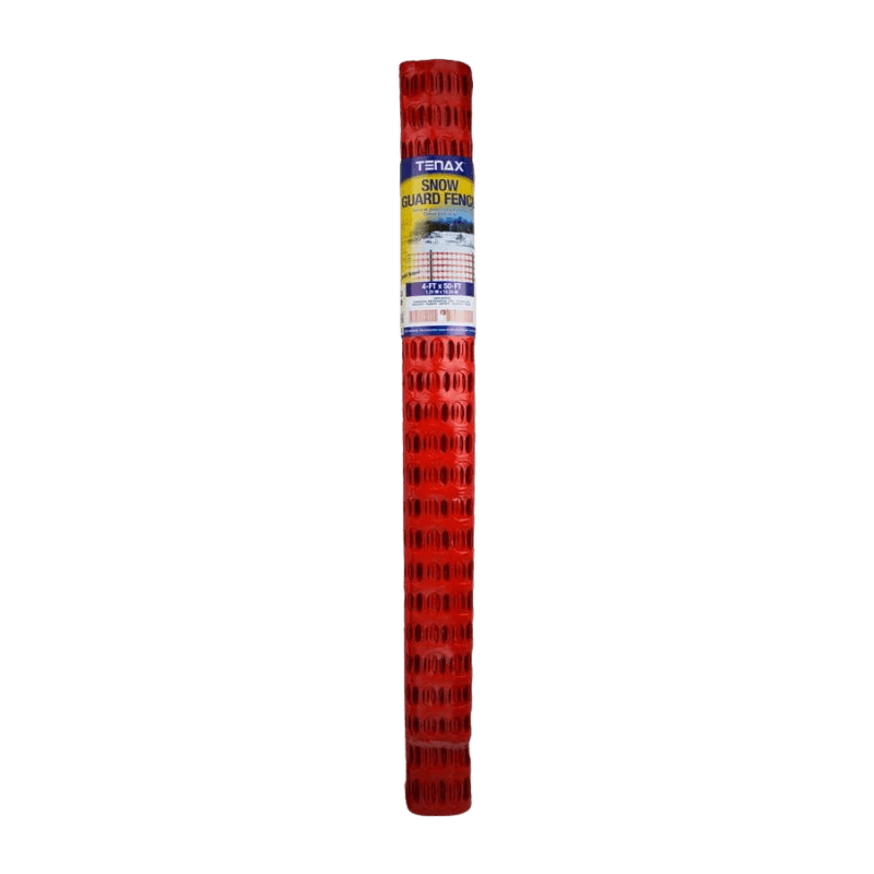 Tenax Snow Guard Polyethylene Snow Safety Fence Orange 4' X 100' | Fencing | Gilford Hardware