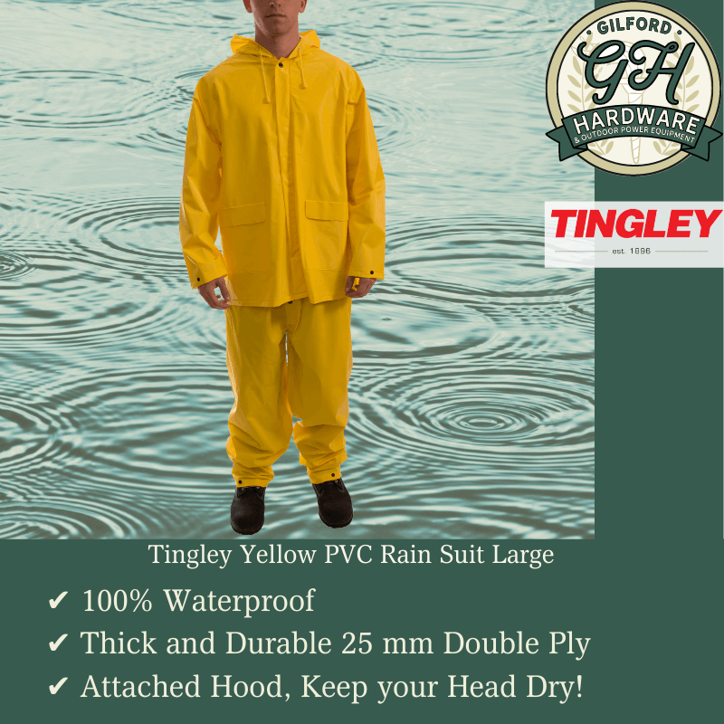 Tingley Yellow PVC Rain Suit Large | Gilford Hardware