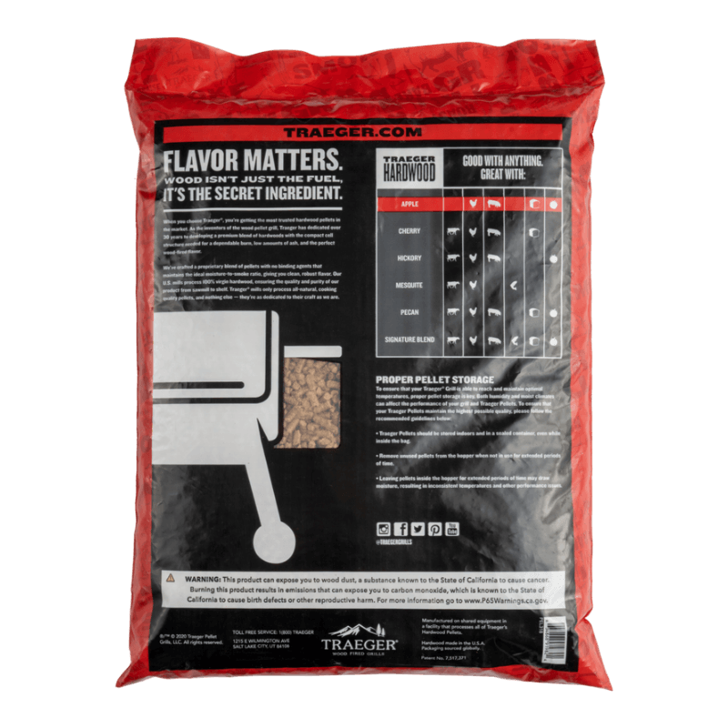 Traeger Apple BBQ Wood Pellets 20 lbs. | Outdoor Grill Accessories | Gilford Hardware & Outdoor Power Equipment