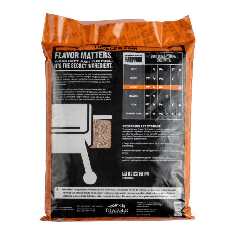 Traeger Hickory BBQ Wood Pellets 20 lbs. | Gilford Hardware