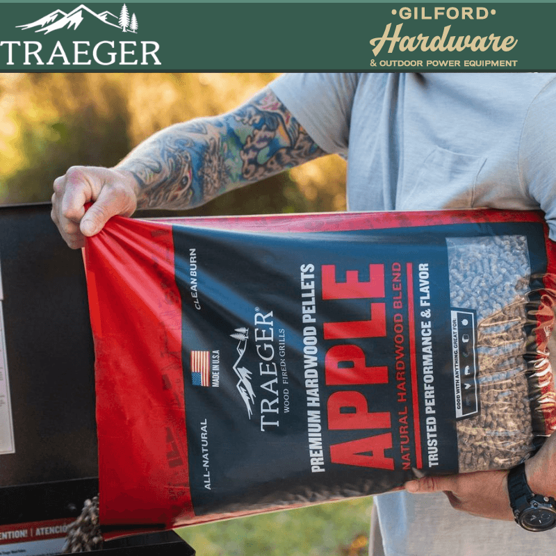 Traeger Apple BBQ Wood Pellets 20 lbs. | Outdoor Grill Accessories | Gilford Hardware & Outdoor Power Equipment
