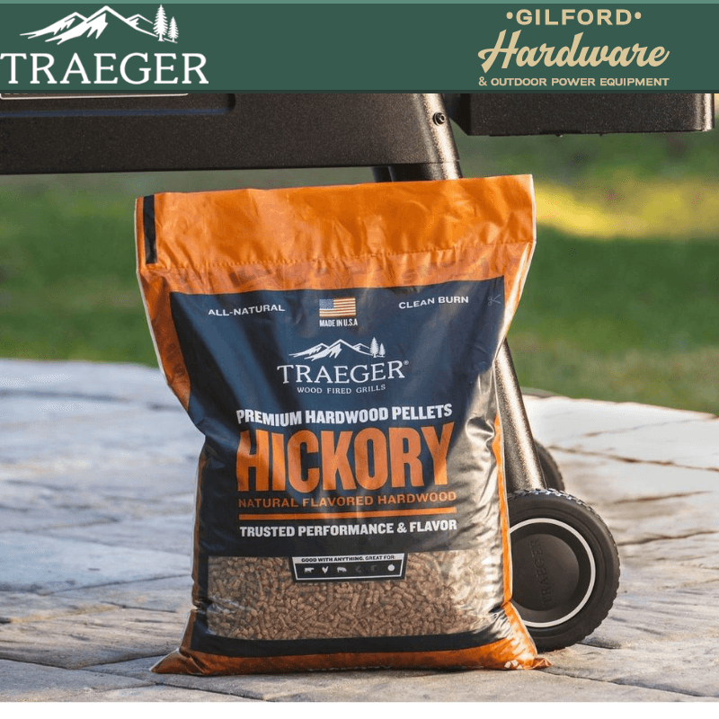 Traeger Hickory BBQ Wood Pellets 20 lbs. | Outdoor Grill Accessories | Gilford Hardware & Outdoor Power Equipment