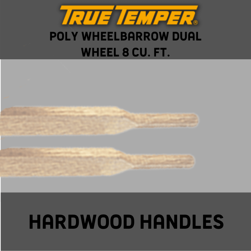 True Temper Poly Wheelbarrow Dual Wheel 8 ft³ | Gilford Hardware