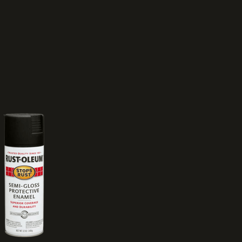 Rust-Oleum Stops Rust Spray Paint Semi-Gloss Black 12 oz. | Paint | Gilford Hardware & Outdoor Power Equipment