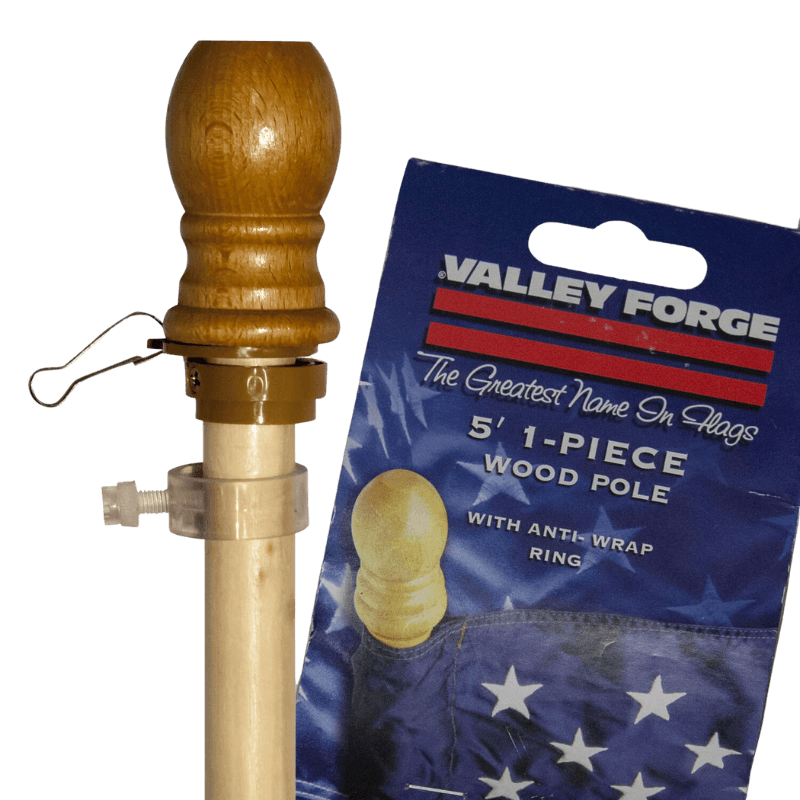 Valley Forge Wood Flag Pole 60" | Flag & Windsock Pole Mounting Hardware & Kits | Gilford Hardware & Outdoor Power Equipment