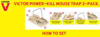 Thumbnail for Victor Power-Kill Mouse Trap 2-Pack. | Gilford Hardware