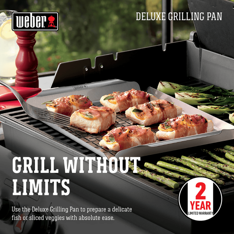 Weber Deluxe Grilling Pan 17.4 in. L x 11.8 in. W | Outdoor Grills | Gilford Hardware & Outdoor Power Equipment