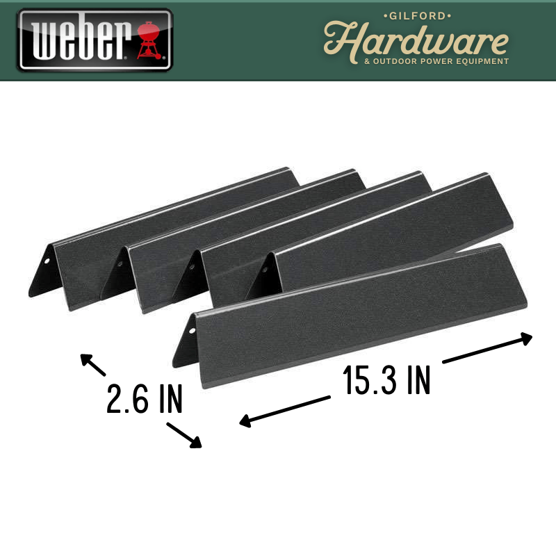 Weber Flavorizer Bar Porcelain Enameled 15.3" x 2.6" | Outdoor Grill Replacement Parts | Gilford Hardware & Outdoor Power Equipment