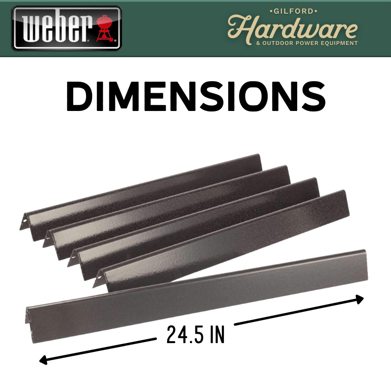 Weber Flavorizer Bar Porcelain Enameled 24.5" x 2.2" | Outdoor Grill Replacement Parts | Gilford Hardware & Outdoor Power Equipment
