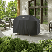 Thumbnail for Weber Genesis 3 Burner Premium Black Grill Cover | Outdoor Grill Covers | Gilford Hardware