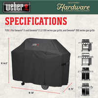 Thumbnail for Weber Genesis II 3-Burner Cover | Outdoor Grill Covers | Gilford Hardware & Outdoor Power Equipment