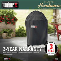 Thumbnail for Weber 22 Inch Charcoal Grill Cover Black | Gilford Hardware 