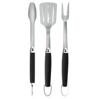 Thumbnail for Weber Premium Stainless Steel Black Grill Tool Set (3 Pack) | Outdoor Grill Accessories | Gilford Hardware & Outdoor Power Equipment