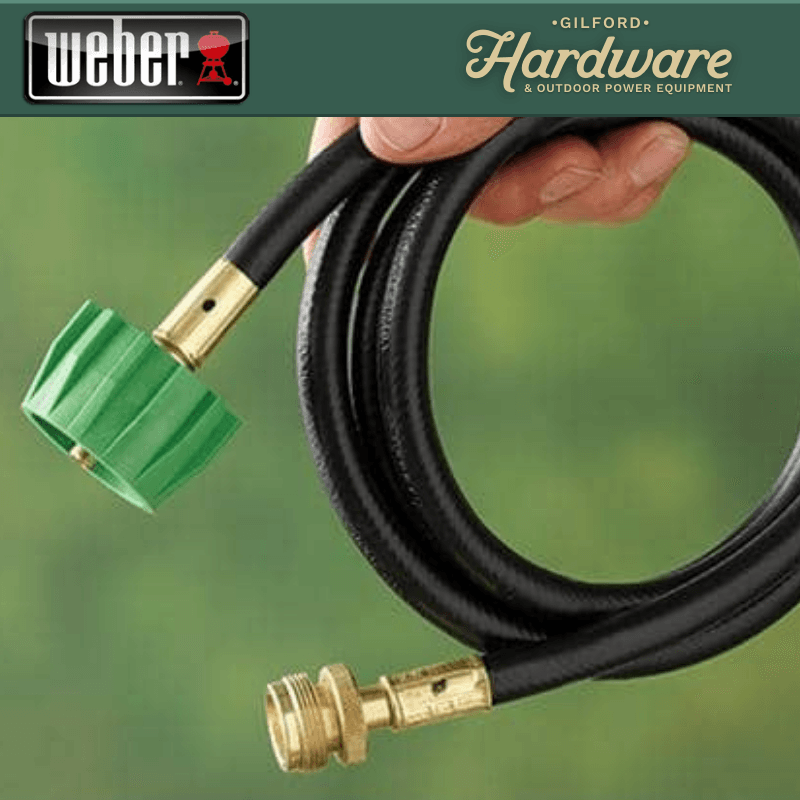 Weber Gas Line Hose & Adapter for Gas Grills 72" x 1/2" | Outdoor Grill Replacement Parts | Gilford Hardware & Outdoor Power Equipment
