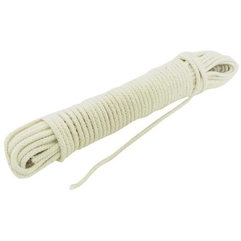 Wellington Clothesline Rope Braided Cotton 7/32 in. D X 100 ft. L | Gilford Hardware