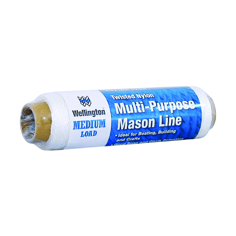 Wellington White Twisted Nylon Mason Line #18 D X 260' | Gilford Hardware