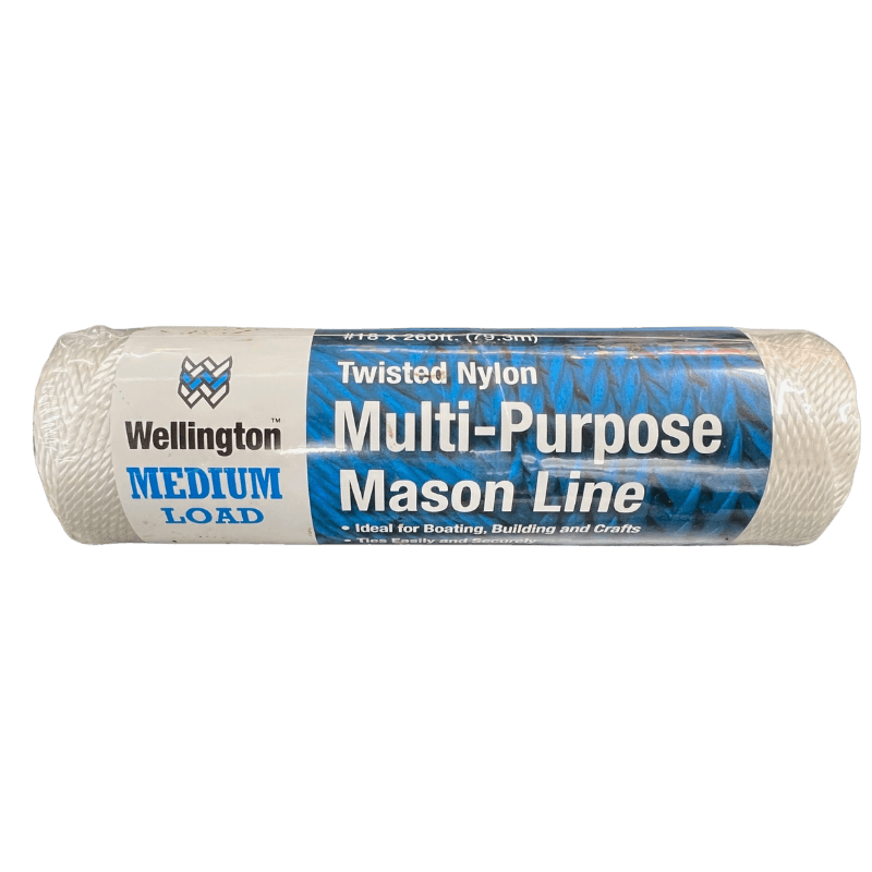 Wellington White Twisted Nylon Mason Line #18 D X 260' | Gilford Hardware