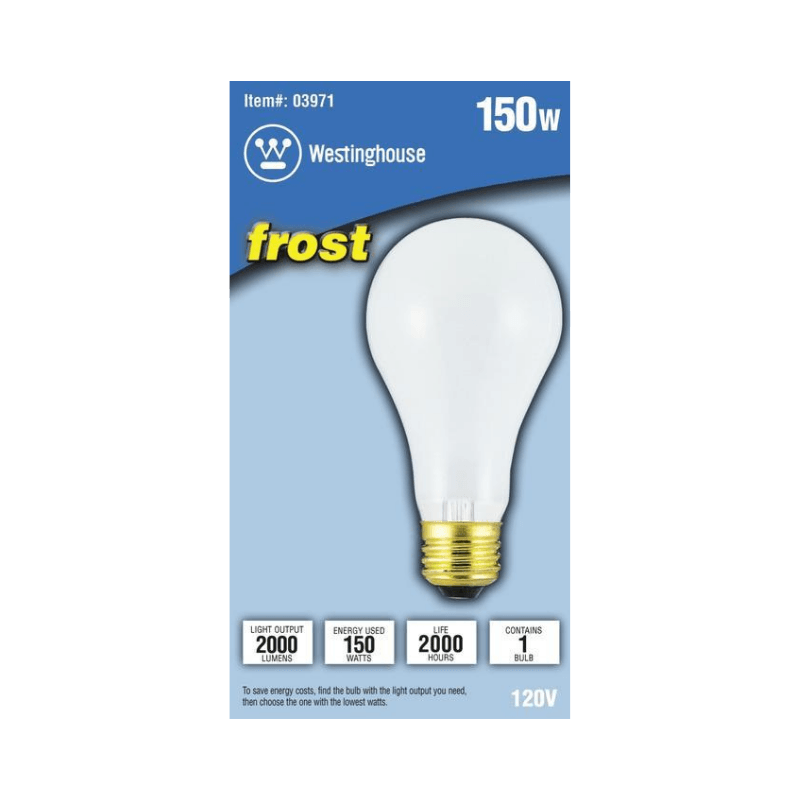 Westinghouse Incandescent White Frosted Light Bulb 150 watt  | Gilford Hardware 