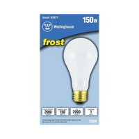 Thumbnail for Westinghouse Incandescent White Frosted Light Bulb 150 watt  | Gilford Hardware 