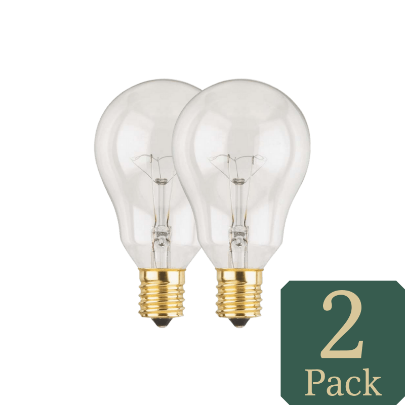 Westinghouse 40 watt A15 A-Line Incandescent Bulb E17 (Intermediate) White 2-Pack. | Gilford Hardware & Outdoor Power Equipment