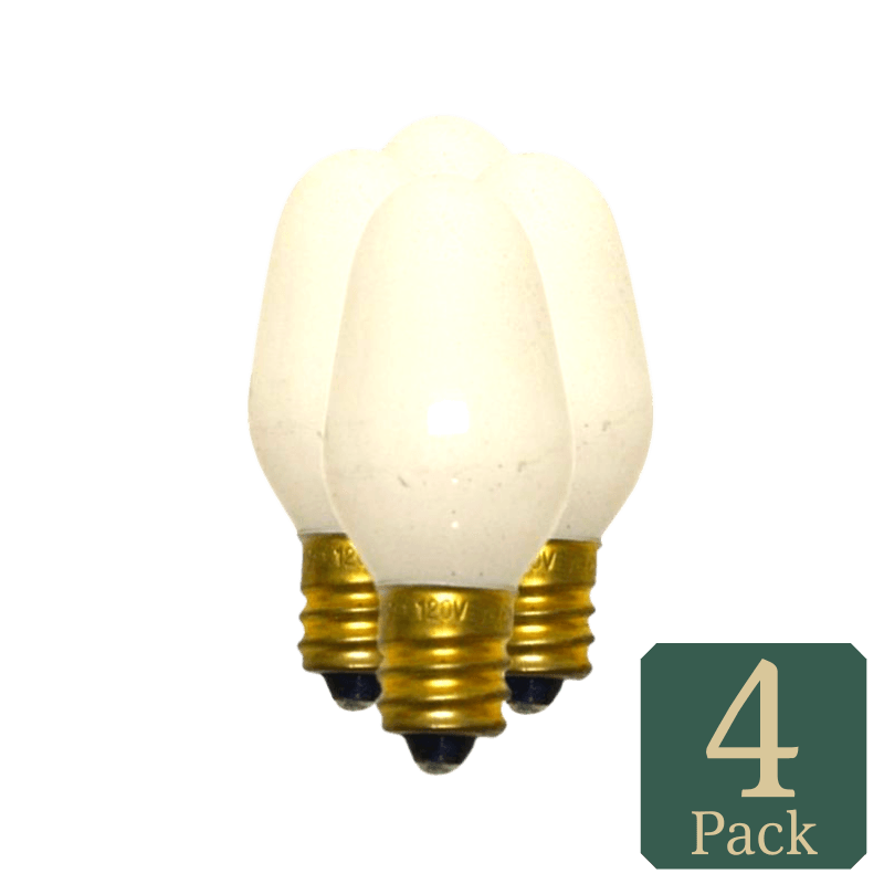 Westinghouse 7 watt C7 Specialty Incandescent Bulb E12 (Candelabra) White 4-Pack. | Gilford Hardware & Outdoor Power Equipment