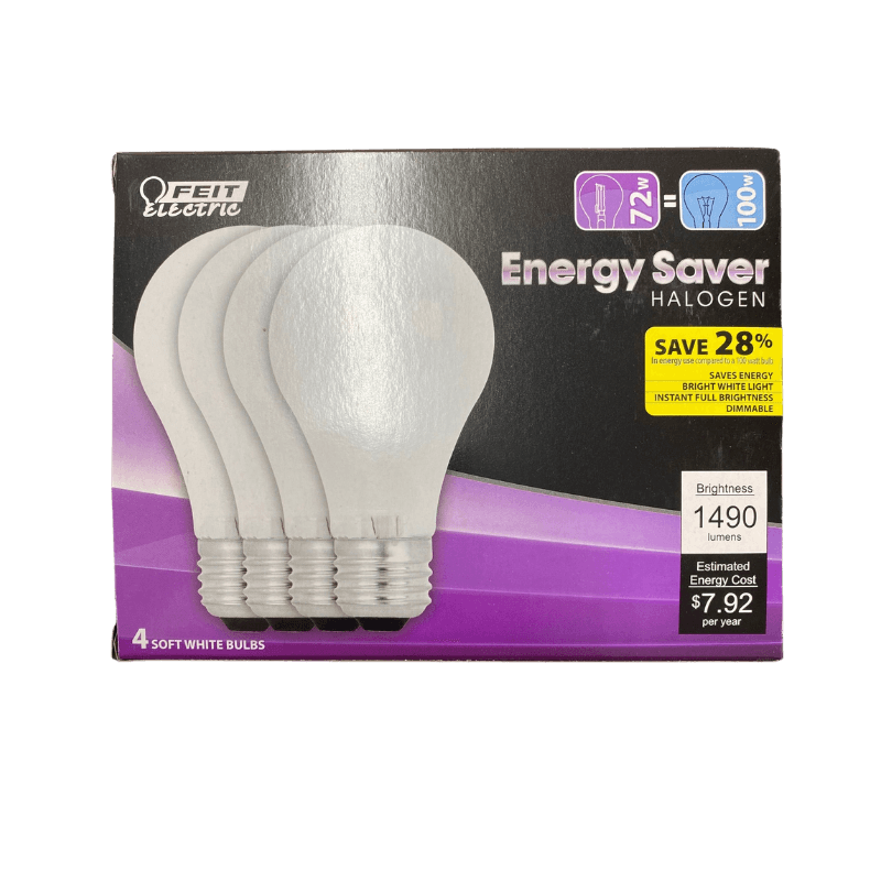 Westinghouse 72 watt A19 A-Line Halogen Bulb 1,600 lumens Soft White 4-Pack. | Light Bulbs | Gilford Hardware & Outdoor Power Equipment