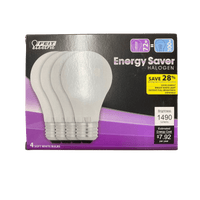 Thumbnail for Westinghouse 72 watt A19 A-Line Halogen Bulb 1,600 lumens Soft White 4-Pack. | Light Bulbs | Gilford Hardware & Outdoor Power Equipment