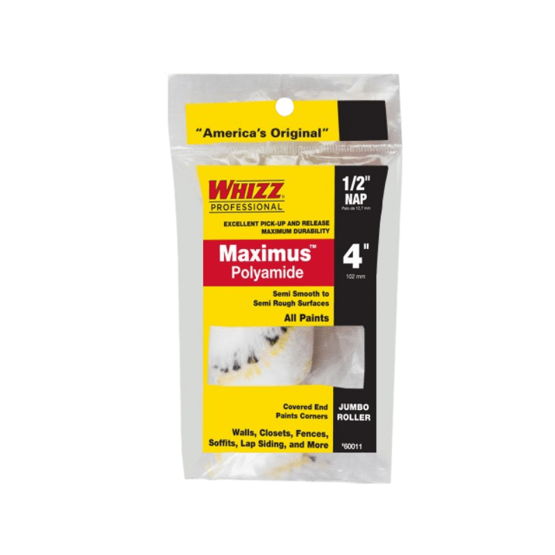 Whizz Maximus Jumbo Roller 4" x 1/2" | Paint Roller Cover | Gilford Hardware & Outdoor Power Equipment