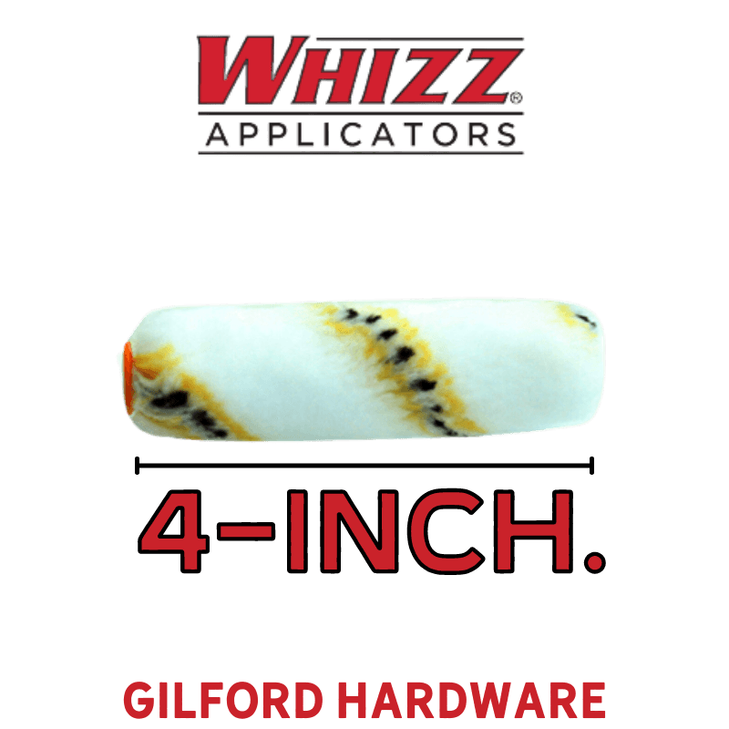 Whizz Mini Paint Roller Cover 4 in. W x 1/2 in. 2-Pack | Paint Roller Accessories | Gilford Hardware & Outdoor Power Equipment