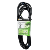 Thumbnail for Woods Workshop Black Extension Cord 15 ft. | Extension Cords | Gilford Hardware & Outdoor Power Equipment
