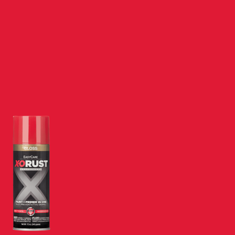 X-O RUST Anti-Rust Enamel Hot Red Gloss Spray Paint & Primer 12 oz. | Spray Paints | Gilford Hardware & Outdoor Power Equipment