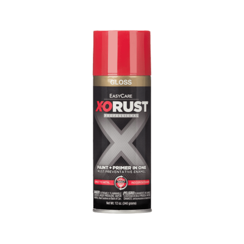 X-O RUST Anti-Rust Enamel Hot Red Gloss Spray Paint & Primer 12 oz. | Gilford Hardware