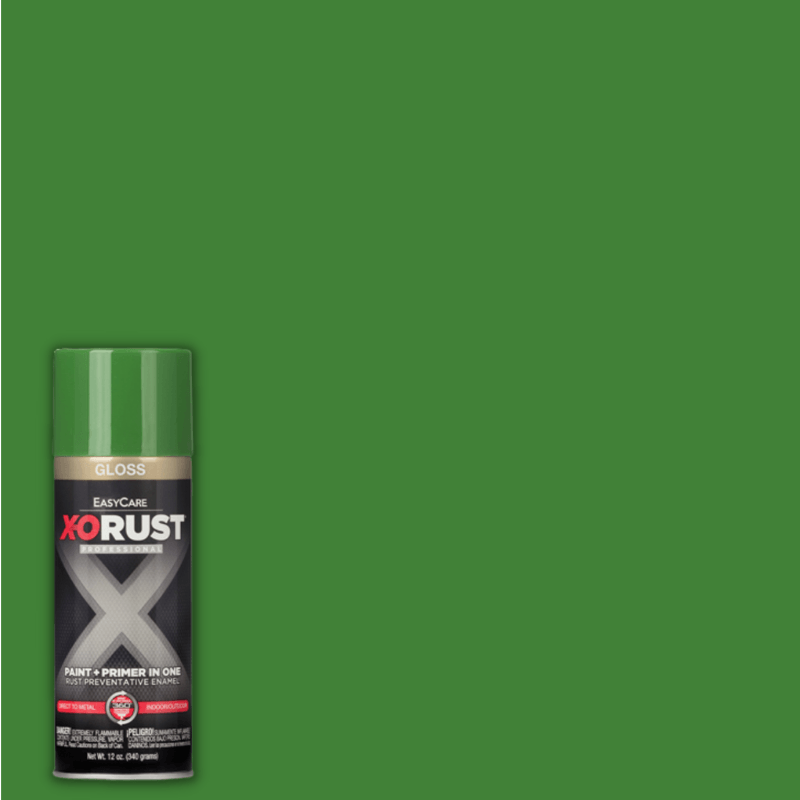 X-O Rust Spray Paint Medium Green Gloss 12 oz. | Gilford Hardware