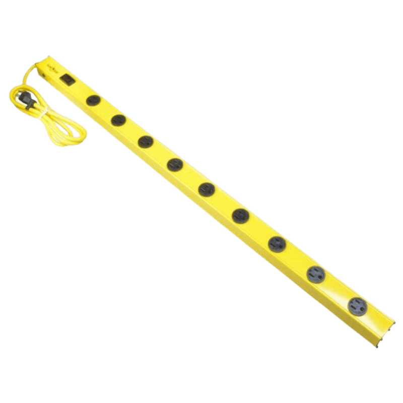 Yellow Jacket Metal Power Strip 9-Outlet 36"  | Gilford Hardware