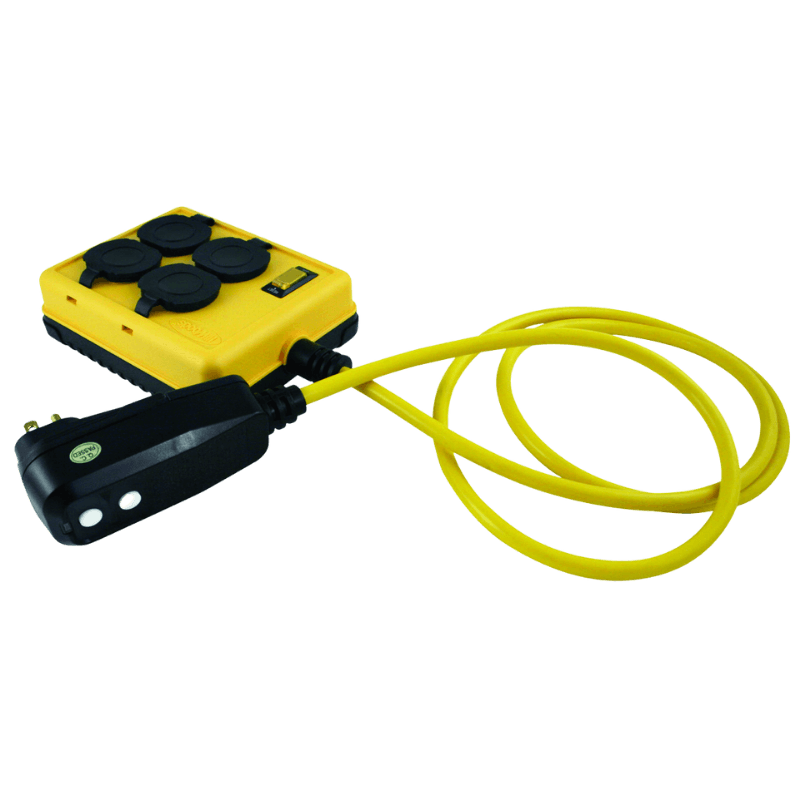 Yellow Jacket Power Block 4-Outlets 6 ft. | Power Strips & Surge Suppressors | Gilford Hardware & Outdoor Power Equipment